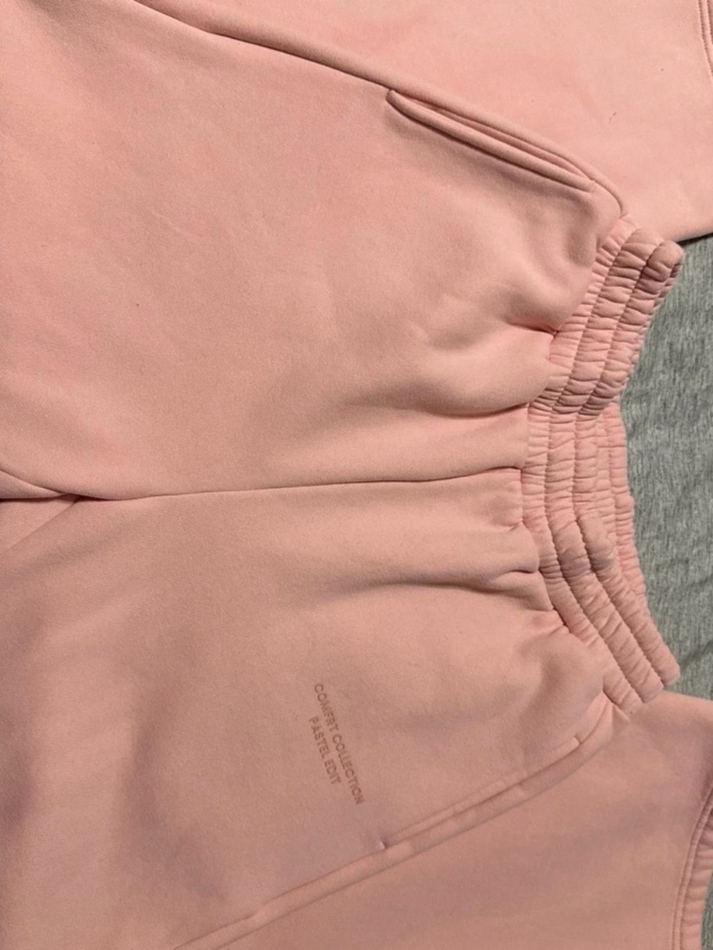Pastel Pink Wide-Leg Women's Sweatpants